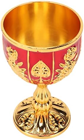Jopwkuin potir de aur, 4in flori înalte în relief culori rafinate Cupa Pimp stil Retro lustruit pentru banchet