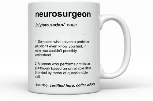 Cana de cafea neurochirurg, cadouri amuzante pentru cel mai bun Neuro Doctor vreodată, pentru bărbați pentru femei aprecierea