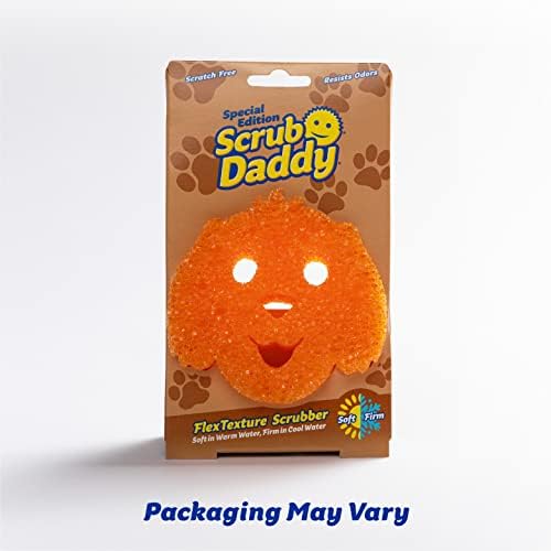 Scrub Daddy Sponge-special Dog Edition-burete fără zgârieturi, Burete de spălat vase pentru bucătărie și baie, FlexTexture,
