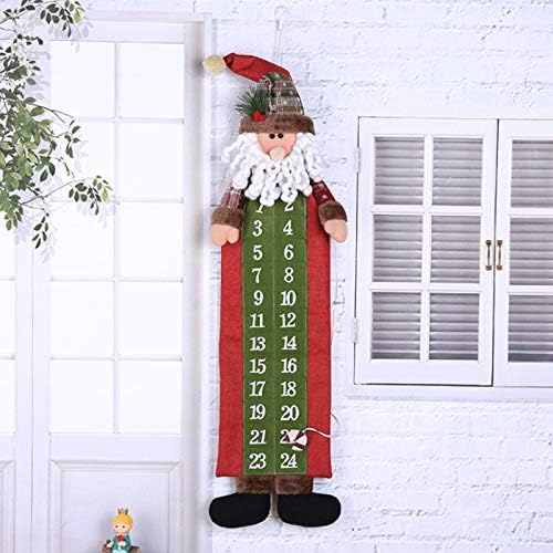 Crăciun Advent Calendar 24 zile Crăciun ornamente numărătoarea inversă Calendar Calendar pentru copii, B