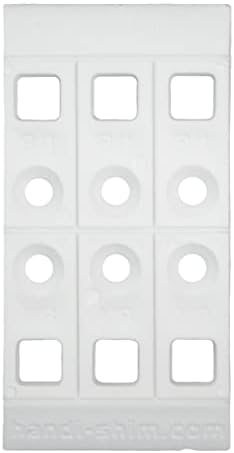 HANDI-SHIM HS18100WH CONSTRUCȚIE PLASTICĂ SHIMS/DISPOZII, PACHE, PACK, 1/8-inch, alb