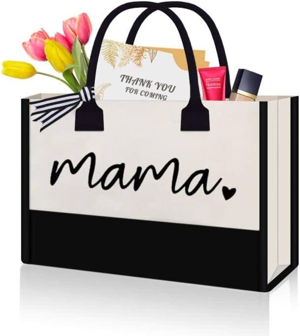 MERRYWORK Mama Mama Bag Mama cadouri Tote Bag pentru spital, cumpărături, plajă, călătorii