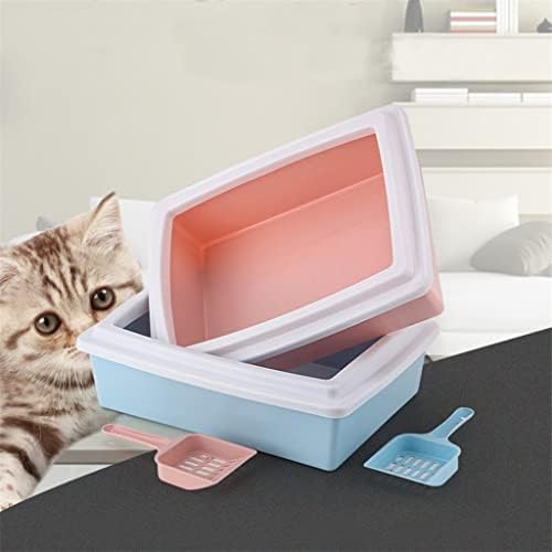 SDGH pisici Litter Box cu Scoop Pet toaletă anti Splash pisoi Bedpan catelus deșeuri de curățare cutie de nisip din Plastic