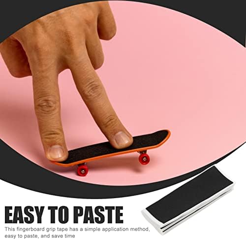 Besportble Fingerboard Longboard Skateboard 10buc deget Skateboard Grip Tape autocolant Anti-Fingerboards spumă Grip Tape Scooter