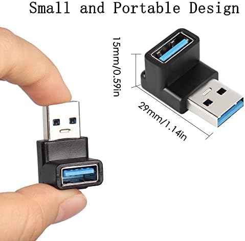 QIANRENON 90 grade USB 3.1 Adaptor USB un bărbat la femeie unghi drept conector 10Gbps USB tip A 3.1 transfer de date Convertor