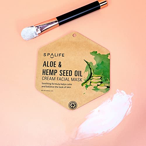 SpaLife Aloe & amp; Ulei de semințe de cânepă crema masca faciala 10 Pack