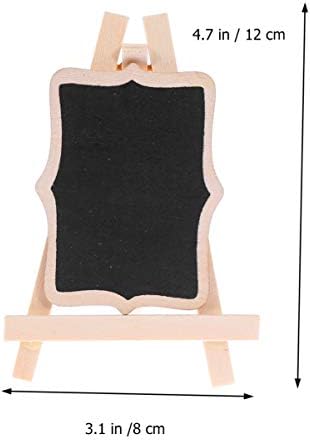 Adoofan Kids Crafts 1pc Blaten Blackboard Stand Stand Semne din lemn de nuntă Clacă Decorare Decorare Mesaj Memor Memoriu Creative
