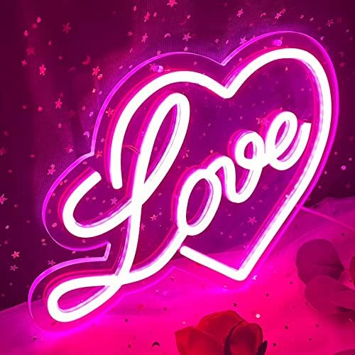Semn de dragoste neon, semn de neon de inimă, semn de neon roz, lumină de inimă neon, semn de inimă neon, dragoste de dragoste,