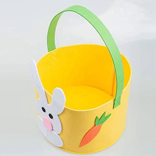 Dbylxmn coș pentru copii iepure găleți de Paște sac ouă coș de depozitare pânză Bunny Candy drăguț menaj & amp; organizatori