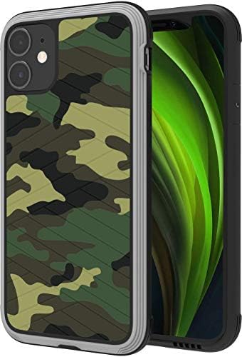 PTUONIU compatibil cu carcasa iPhone 12, concepută pentru carcasă iPhone 12 Pro, protecție militară grea de protecție militară