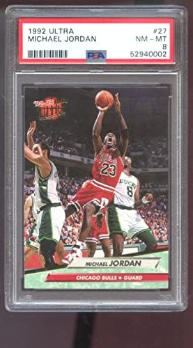 1992-93 Fleer Ultra 27 Michael Jordan PSA 8 Carte de baschet gradat NBA Chicago Bulls 1992 1993 92-93