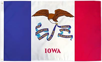 Steagul de stat Iowa - steagul imprimat de 3x5ft din poliester premium