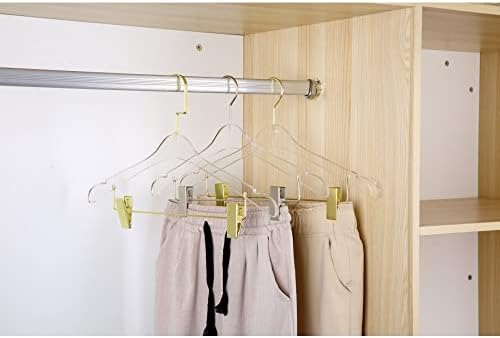 Umerase limpezi acrilice de calitate a casei YBM cu agrafe din acril limpede pentru un aspect de lux pentru dulap pentru garderobă,